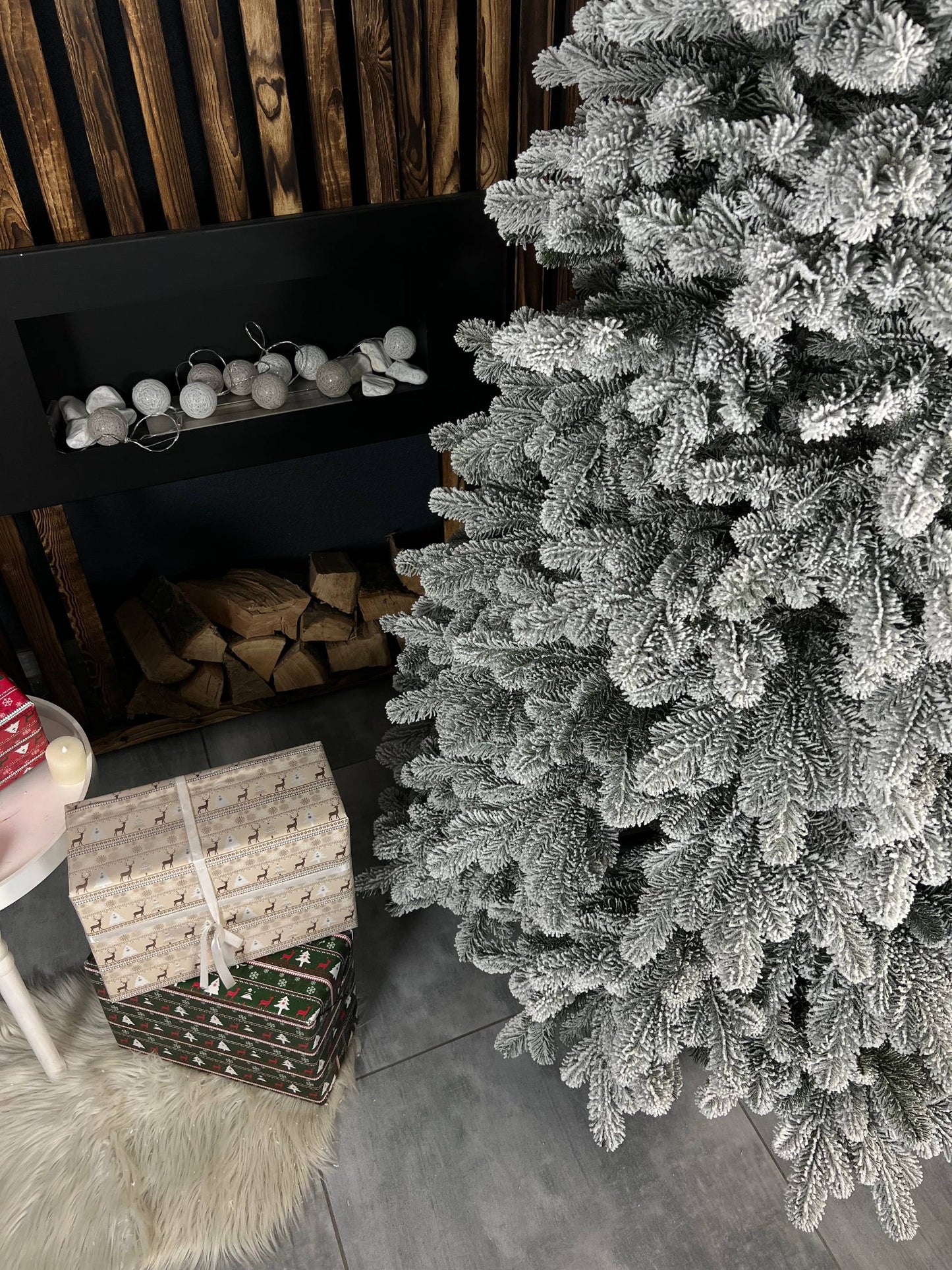 Snow-covered “Triumph” Christmas tree -  2.3 m.