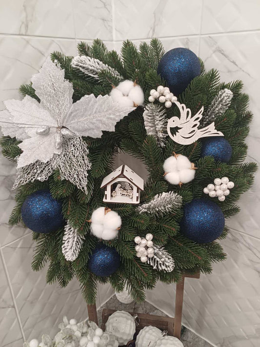 "Midnight Peace" Christmas Wreath
