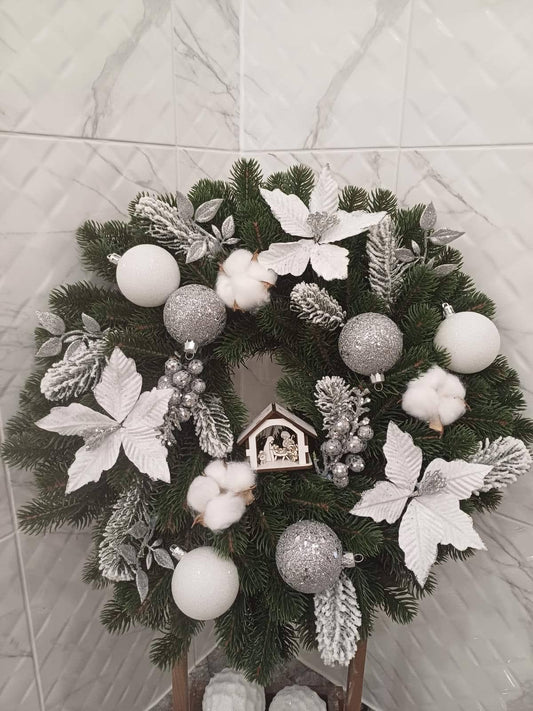"Frosted Glory" Christmas Wreath
