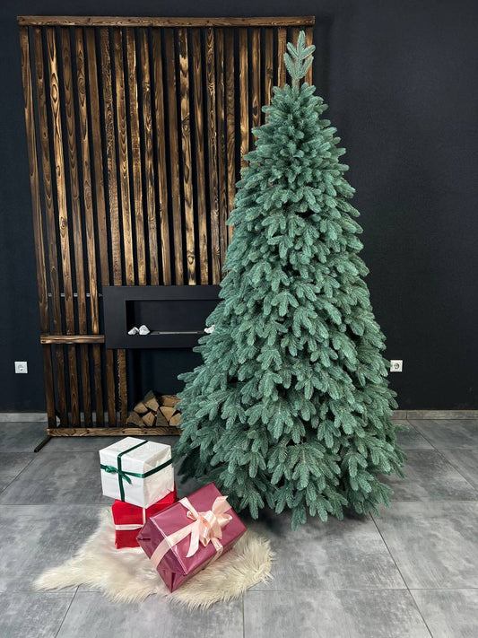 Royal blue Christmas tree on a string - 2.1 m.