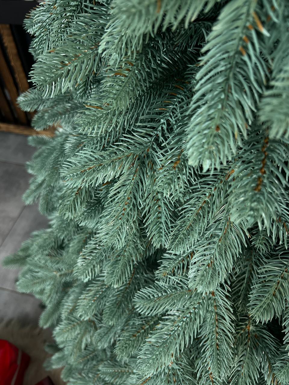 Royal blue Christmas tree on a string - 2.1 m.