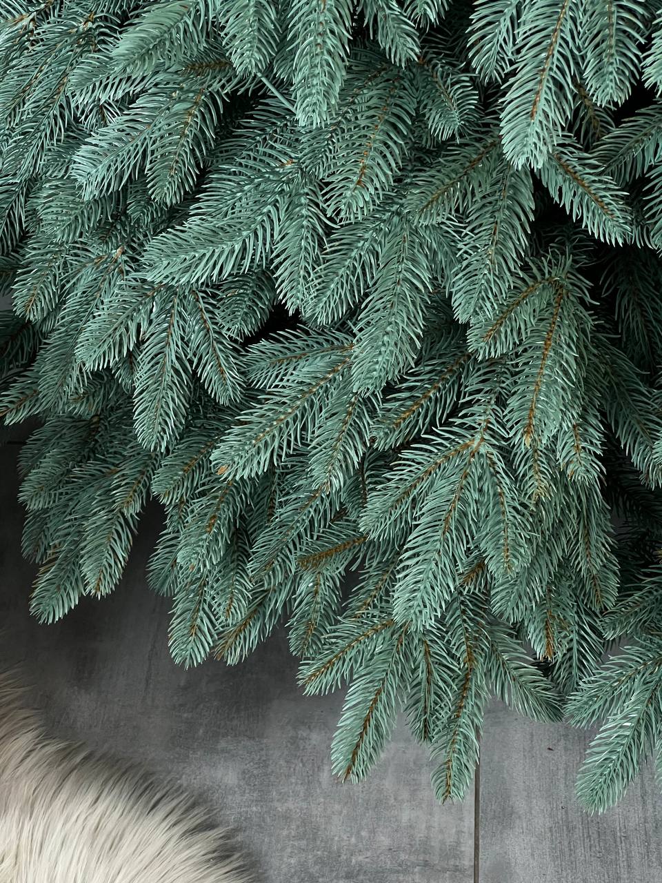 Royal blue Christmas tree on a string - 2.3 m.