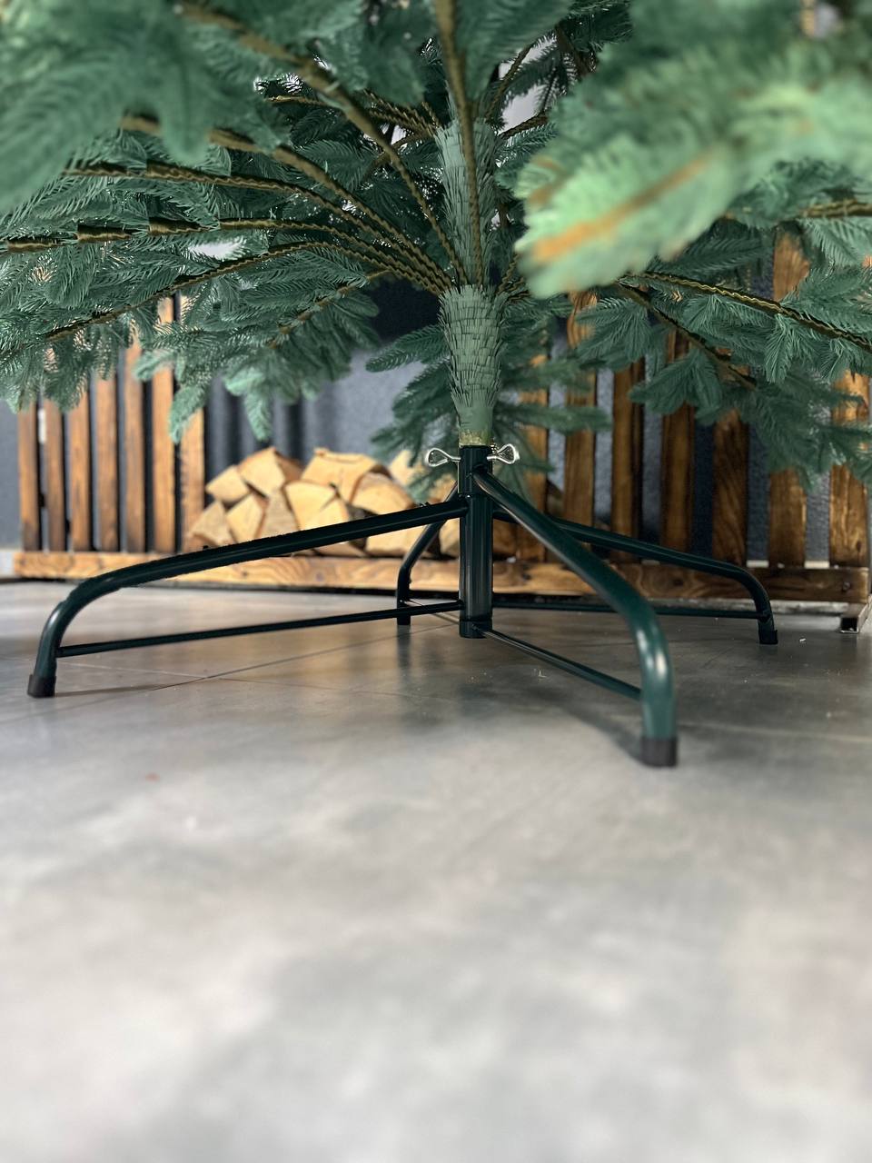 Royal blue Christmas tree on a string - 2.3 m.