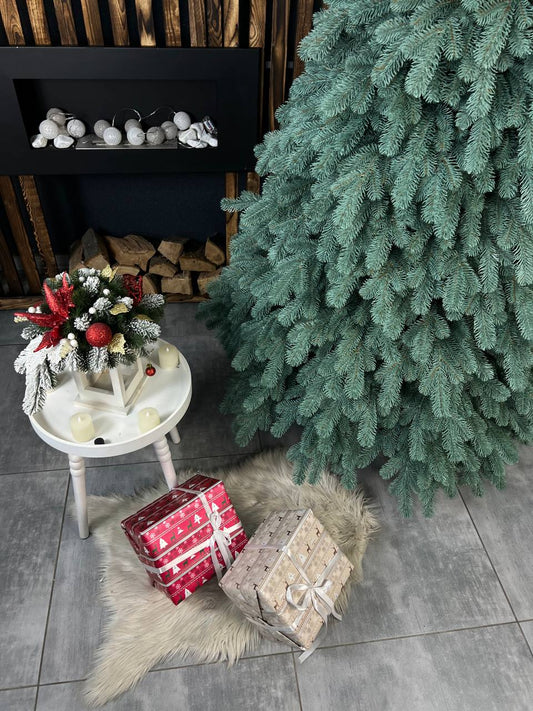 Triumph blue Christmas tree on a string - 2.1 m.