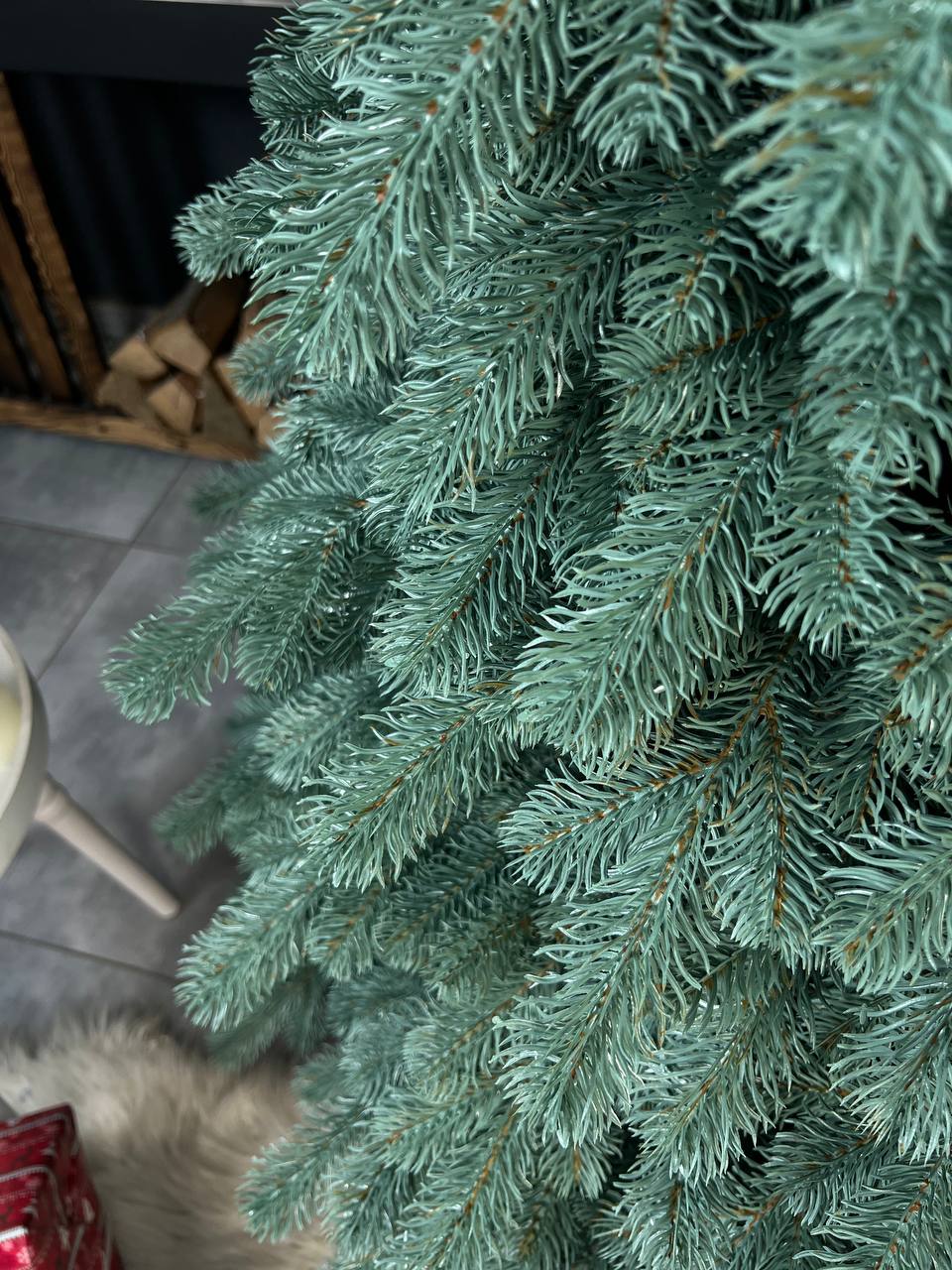 Triumph blue Christmas tree on a string - 2.1 m.