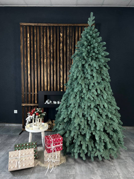 Triumph blue Christmas tree on a string - 2.3 m.