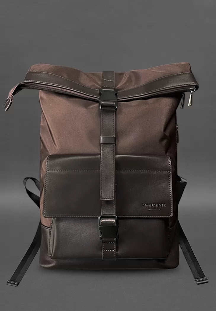 Urban backpack dark brown - BN-BAG-61-choko