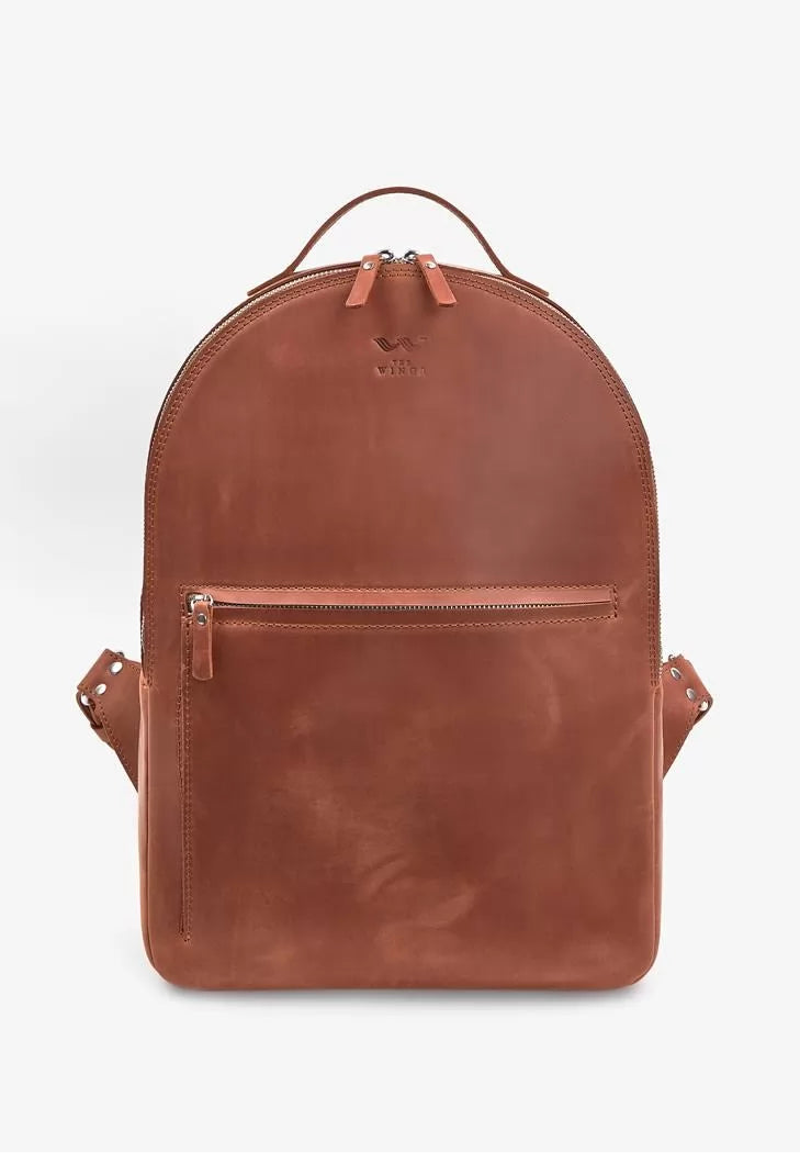 Groove L leather backpack light brown vintage - TW-Groove-L-kon-crz