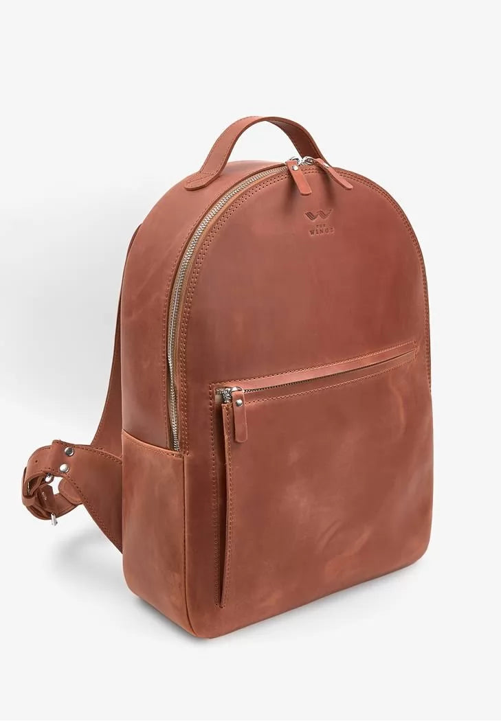 Groove L leather backpack light brown vintage - TW-Groove-L-kon-crz